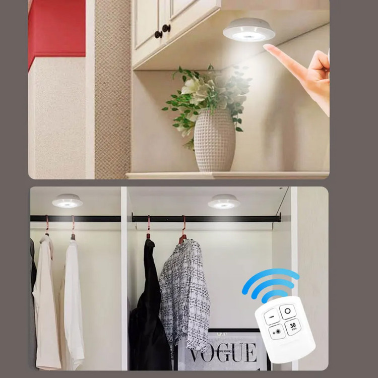 چراغ زیر کابینتی ریموت دار مهتابی