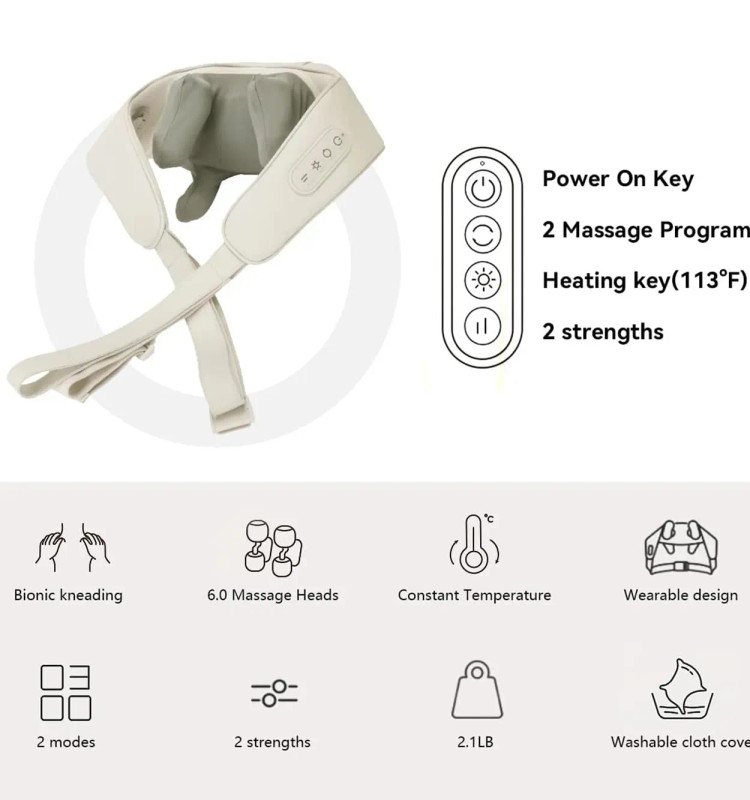 ماساژور گردن و شانه و کتف خرچنگی Neck Massager