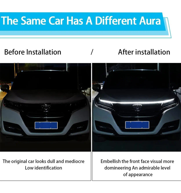 دی لایت فلکسیبل زیر کاپوت خودرو Car LED hood Lights