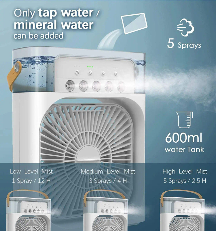 پنکه مه پاش رومیزی Air Cooler Fan