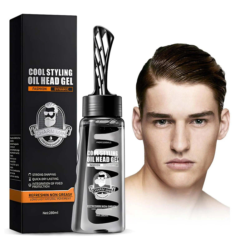 ژل مو تثبیت کننده و حالت دهنده ی مو آقایان حجم ۲۸۰ گرم COOL STYLING OIL HEAD GEL SADOER
