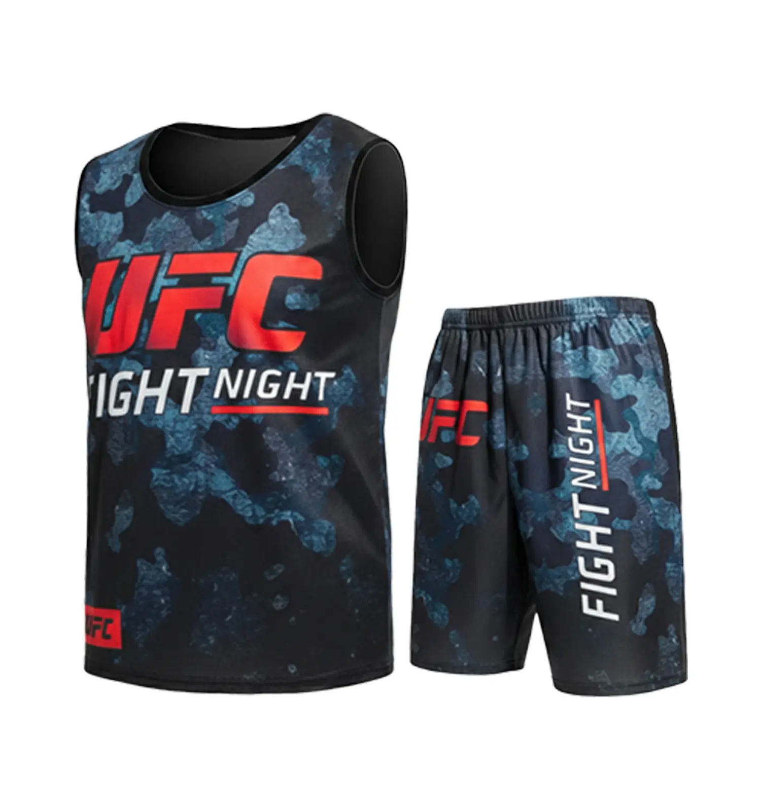 ست رکابی و شلوارک مردانه Ufc یقه گرد