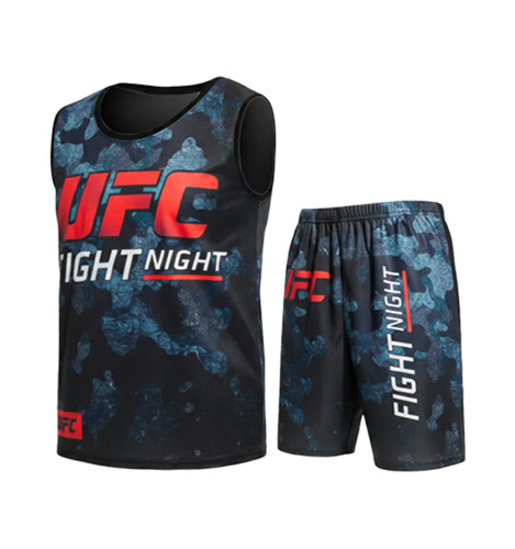 ست رکابی و شلوارک مردانه Ufc یقه گرد